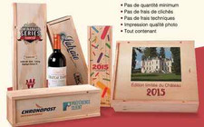 CAISSE BOIS VINS à glissière 3 Bouteilles à personnaliser 