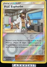 Carte Pokemon PROF. EUPHORBE 128/149 Reverse Soleil et Lune 1 SL1 FR NEUF