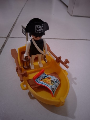 Playmobil pirate avec barque - pirate,