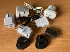 Lot d'Adaptateurs secteur France/Europe vers UK et inversement