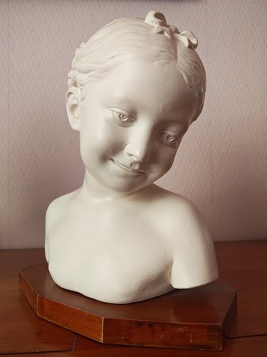 Statue buste plâtre la - buste, "la