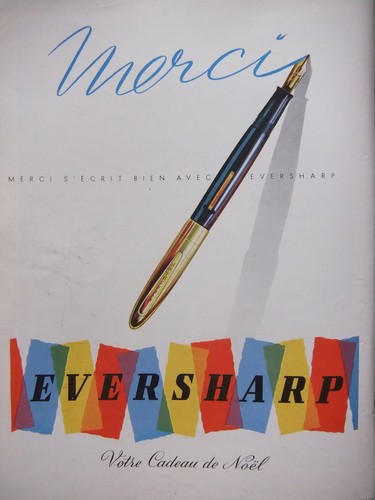 Publicité 1952 merci écrit - merci, s'Écrit