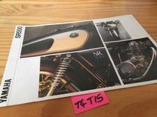 Yamaha SR500 SR 500 500SR brochure catalogue moto prospectus prospekt publicité