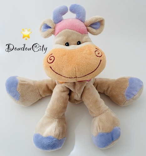 5486 25cm peluche vache - peluche,