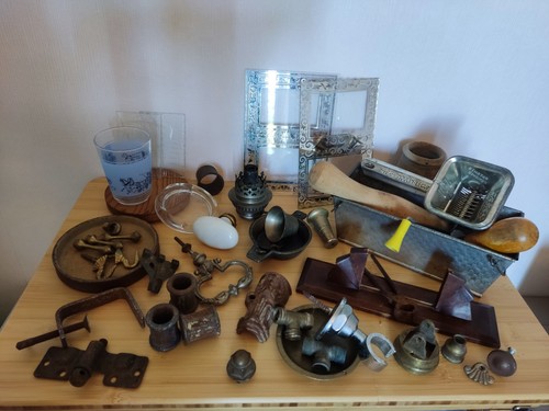 Lot brocante objets anciens - lot,
