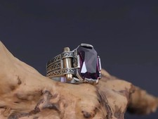 Chevalière gravée à la main Argent Massif 925 l'héritage Ottoman haute joailleri