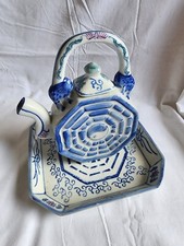 Théière et plateau Chine ancien vintage service table décoration déco