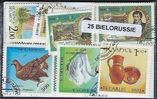 Biélorussie -Belarus 25 timbres différents oblitérés