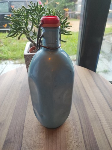 Gourde bleue vintage en - gourde,