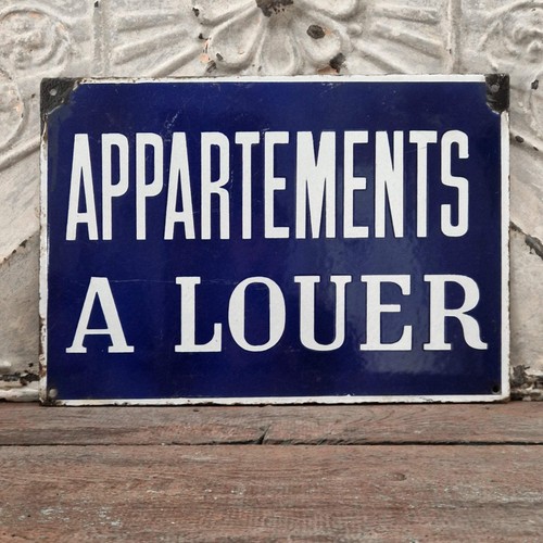 Ancienne plaque émaillée - , «