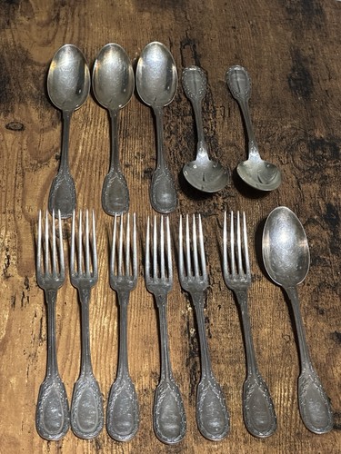 Service ancien argent - service, en