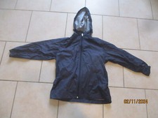 coupe vent 8 ans 128 cm bleu U essentiel veste imperméable