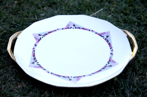 Plat rond art - rond, limoges