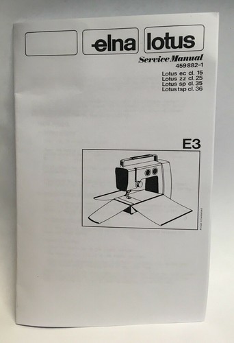 Elna lotus service manual - lotus,