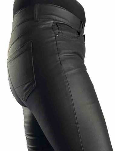 Jean noir toile enduite bonobo - toile,