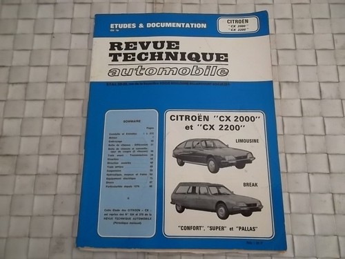 Revue technique citroen - citroen, cx