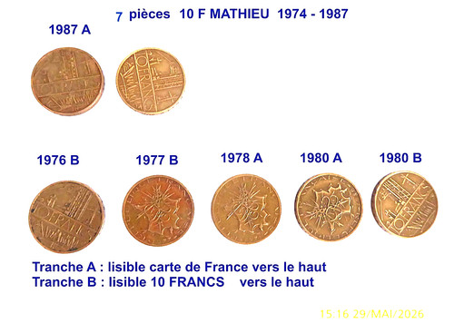 Lot pièces 10 francs - ,