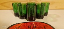 6 verres JAGERMEISTER verts +
