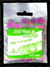 100 pions de Loto Bingo jetons