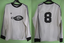 Maillot Adidas Championnat National Canal + Blanc Porté #8 Sco Angers - XL