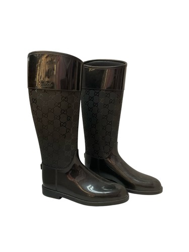 Black gucci rain boots women - black,