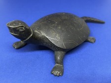 Sublime Statuette Tortue Chine Époque Fin XIX Début XX Eme Siècle En Bronze