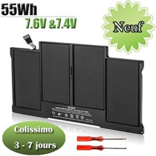 Batterie pour Mac Book Air 13 pouces A1466 A1405 (Mi 2012 Mi 2013 Début 2014)