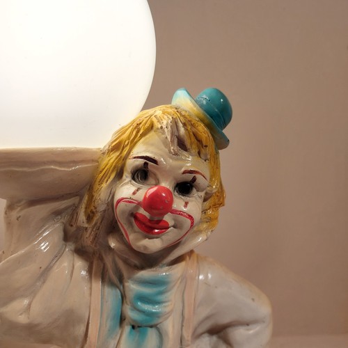 Clown lampe globe ancien - lampe,