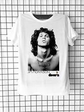Tee-shirt Jim Morrison Chanteur de The Doors Noir et blanc Musique Hard Rock Pop