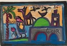 JABER 1938-2021 CARTON 45,3 SUR 30 TOZOR ( TOZEUR TUNISIE) 1986