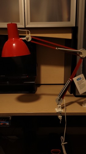 Red vintage luxo - lamp, corp