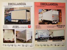 Catalogue, brochure, camion, truck, Dhollandia hayon élévateur, Renault, Citroen