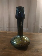 Superbe Vase En Verre Irisé