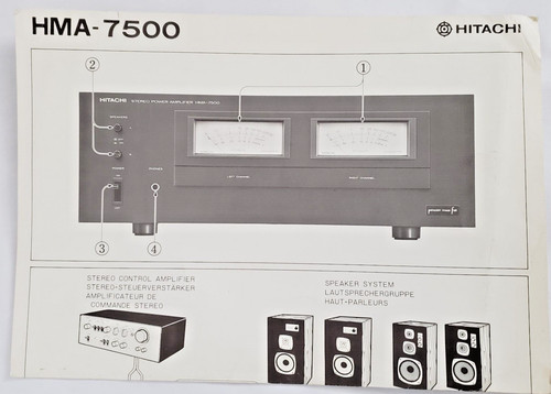 Vintage hitachi hma - vintage, hma-7500
