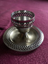 COQUETIER AVEC SOUCOUPE EN METAL ARGENTE POINçONNEE COLLECTION