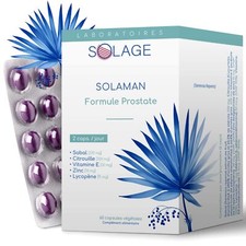SOLAMAN Protection Prostate et Confort Urinaire. - Complément Alimentaire Pal...