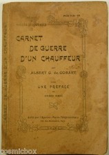 Livre ancien CARNET de GUERRE