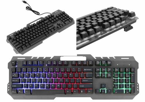 Clavier gaming pc métal - gt-5,