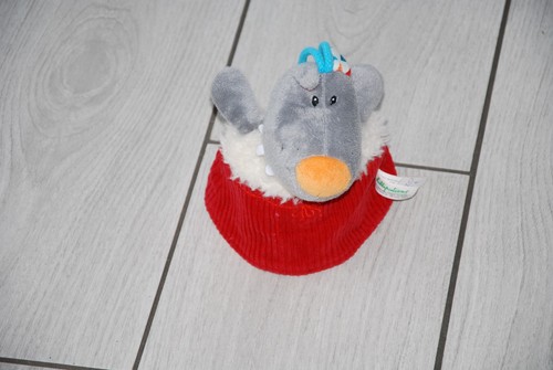 Double doudou marionnette loup - doudou,