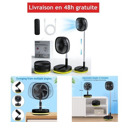 Ventilateur portable oscillant