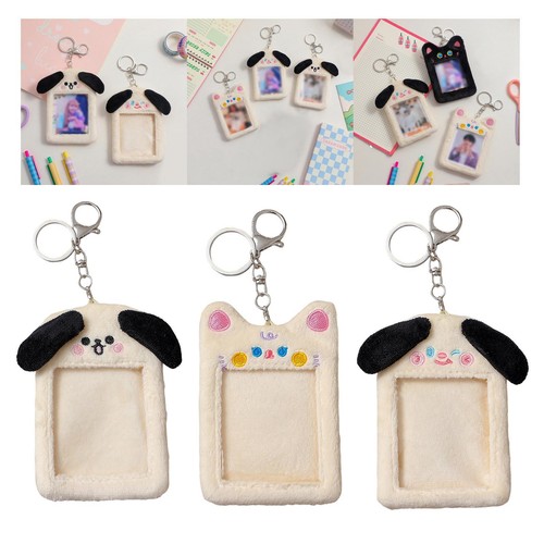 Porte cartes photo peluche - porte-cartes, en