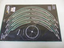 Liseret de jante Chaft vert noir pour moto deux roues Chaft IN384 Neuf