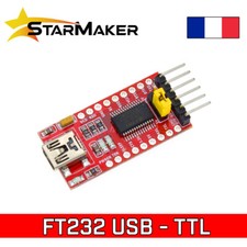 FT232 FTDI Mini USB to TTL Serial UART module adaptateur 3.3V 5V
