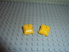 2 x LEGO Yellow slope brick
