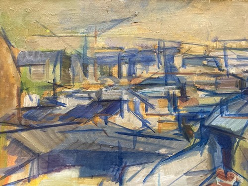 Peinture huile 1950 toile - huile,