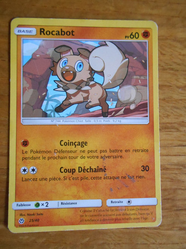 Carte pokémon rocabot - pokémon, pv