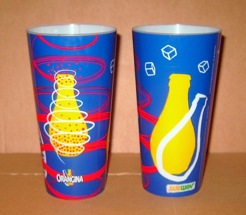Orangina subway 2 gobelets - -,