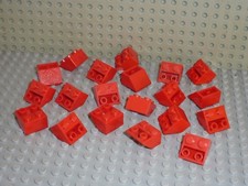 20 pieces LEGO Red Slope Brick