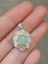 Pendentif opale argent 925