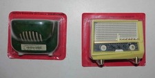 2 x postes radio TSF répliques miniatures Radiola / Sonora